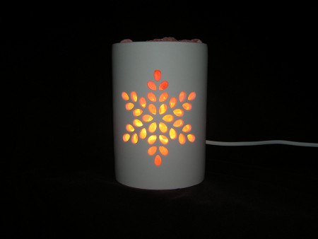 Č.19 - Vianočná Himalájska lampa - Výška-16,5 cm - Priemer-11,7cm - Váha cca-2,5kg